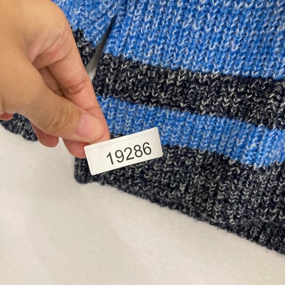 C&C California Color Block Crew Neck Multi Color Cozy Relaxed Sweater 1X - Picture 9 of 9